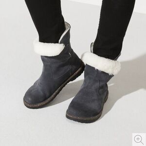 Birkenstock Uppsala Shearling Suede Leather boots women size 36